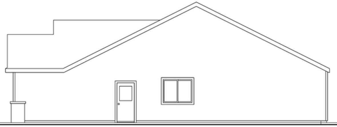 Right Elevation for House Plan #348671