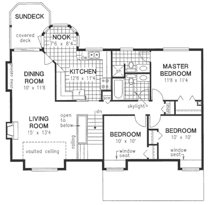 Main Floor Plan for House Plan #137319