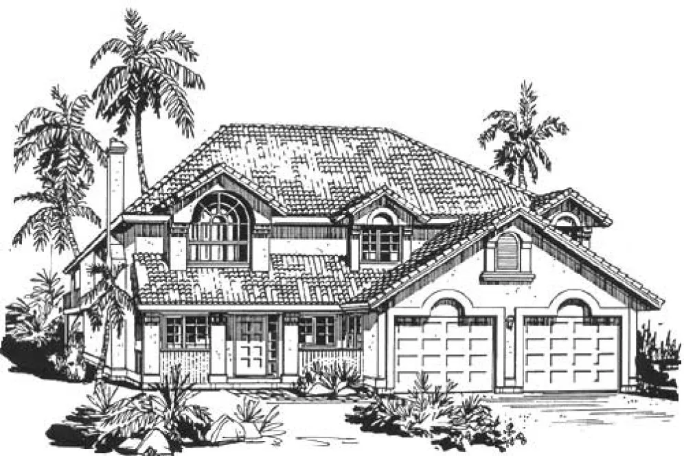 Full Rendering for House Plan #137319