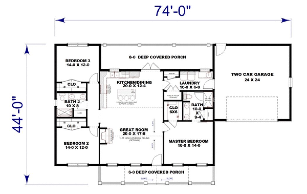 Main Floor Plan for House Plan #436161