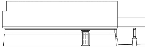 Rear Elevation for House Plan #341302