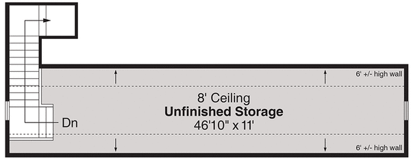 Attic Plan for House Plan #341302