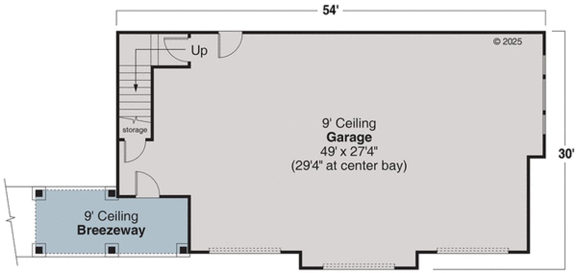 Main Floor Plan for House Plan #341302