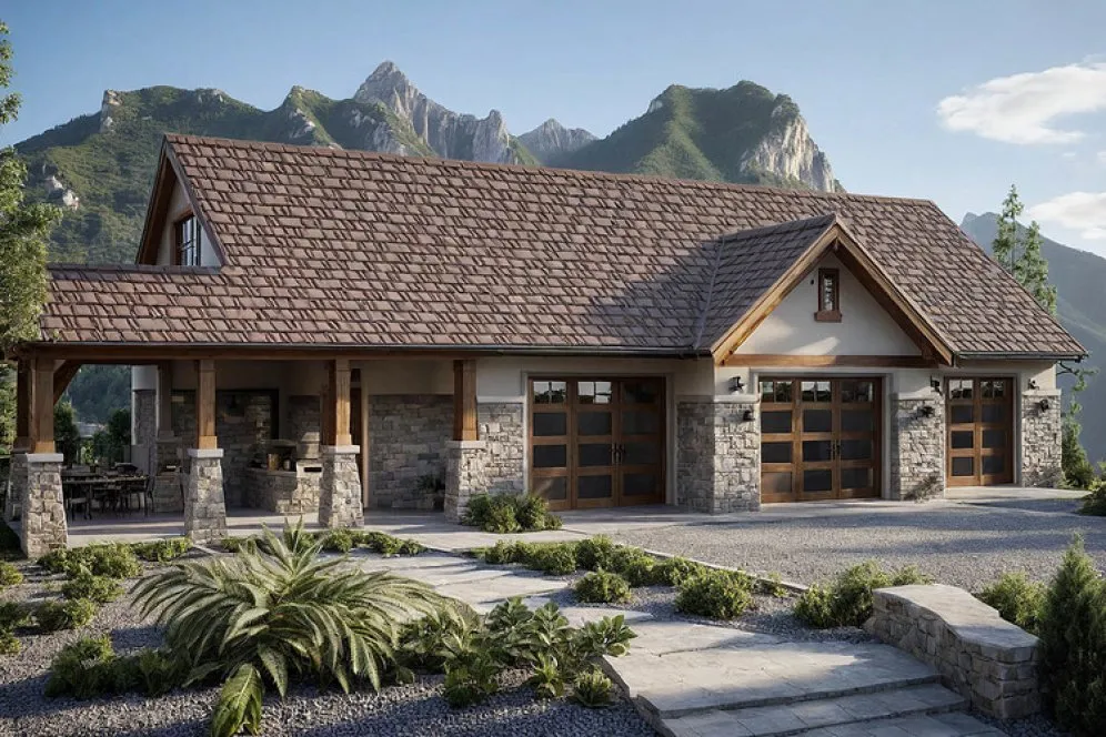 Full Rendering for House Plan #341302