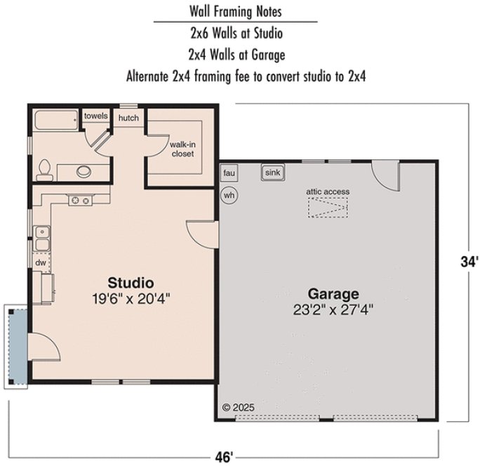 Main Floor Plan for House Plan #346721