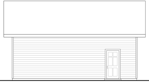 Left Elevation for House Plan #340060