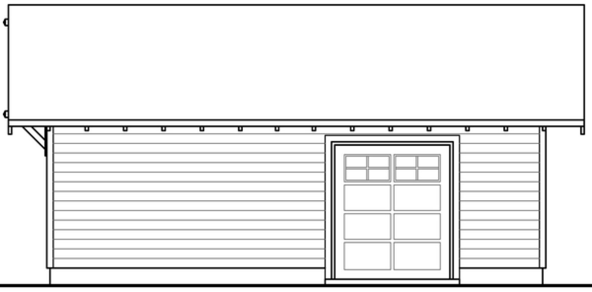 Rear Elevation for House Plan #346760