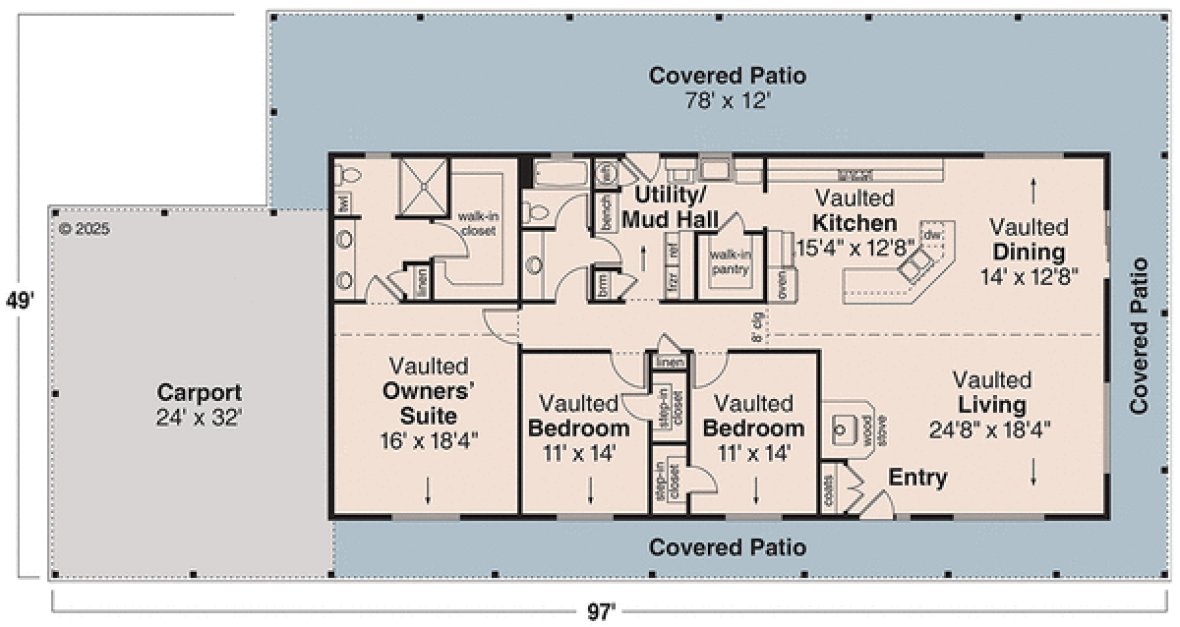 Main Floor Plan for House Plan #346712