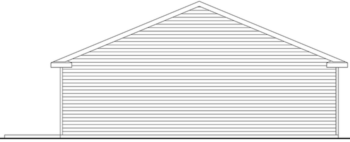 Rear Elevation for House Plan #342551