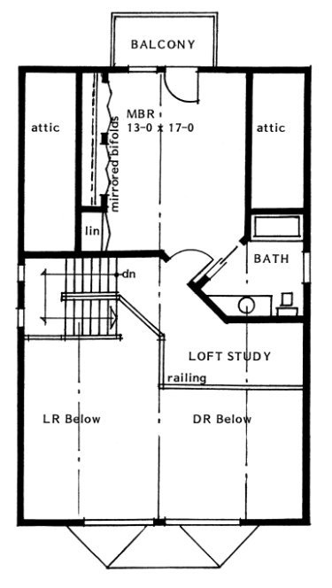 Attic Plan for House Plan #224205