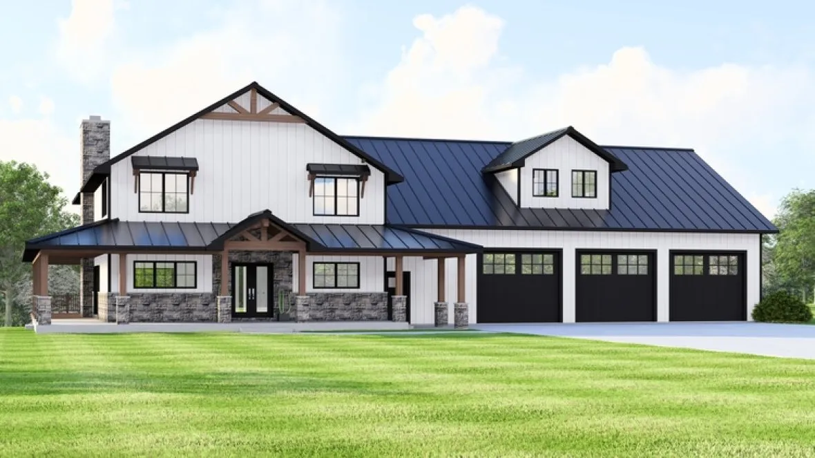 Full Rendering for House Plan #755113