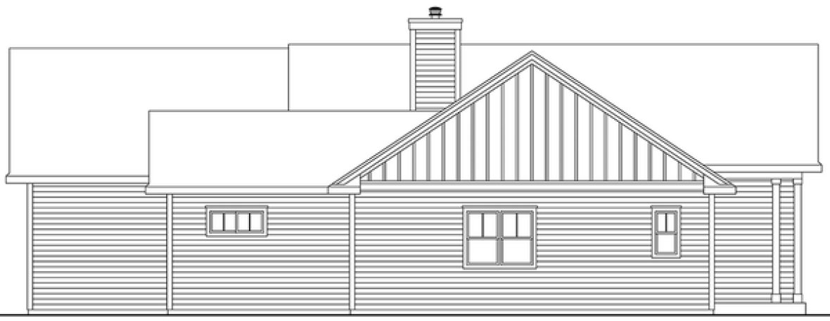 Right Elevation for House Plan #345913