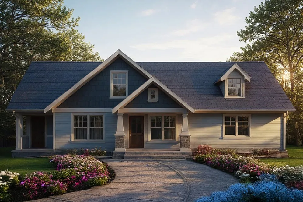 Full Rendering for House Plan #346451