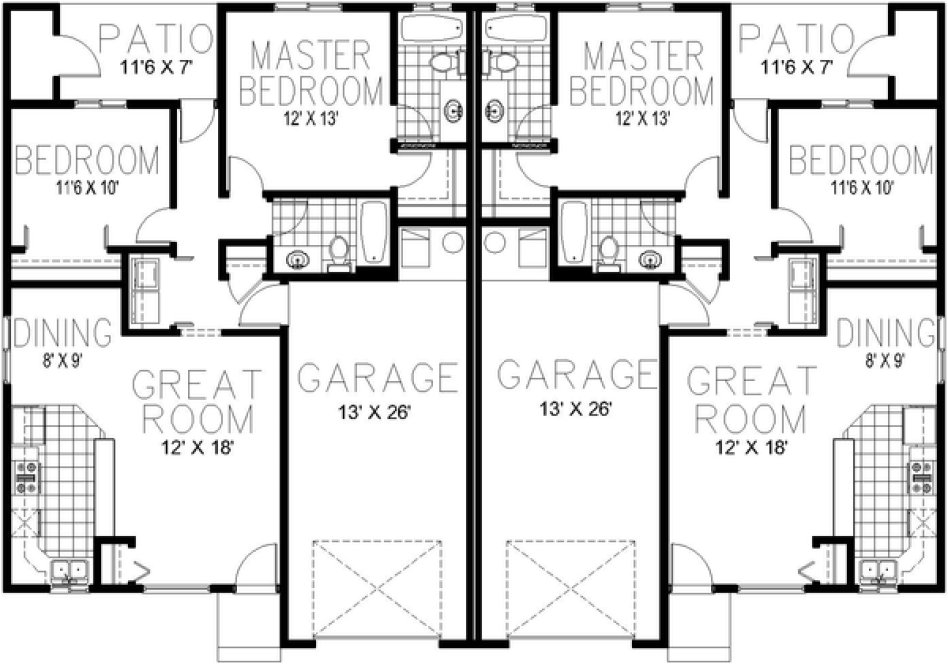 Main Floor Plan for House Plan #800202