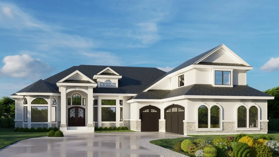 Full Rendering for House Plan #801962