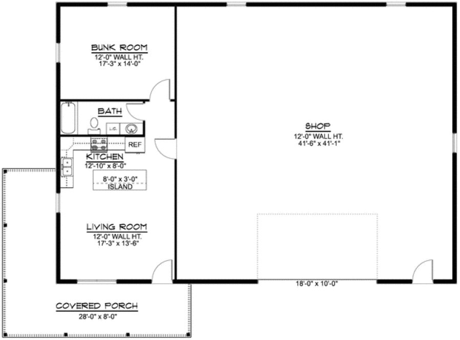 Main Floor Plan for House Plan #758570
