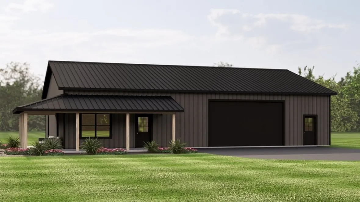 Full Rendering for House Plan #758570