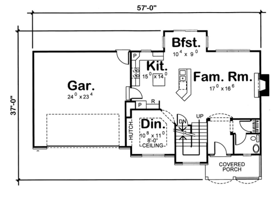 Main Floor Plan for House Plan #703871