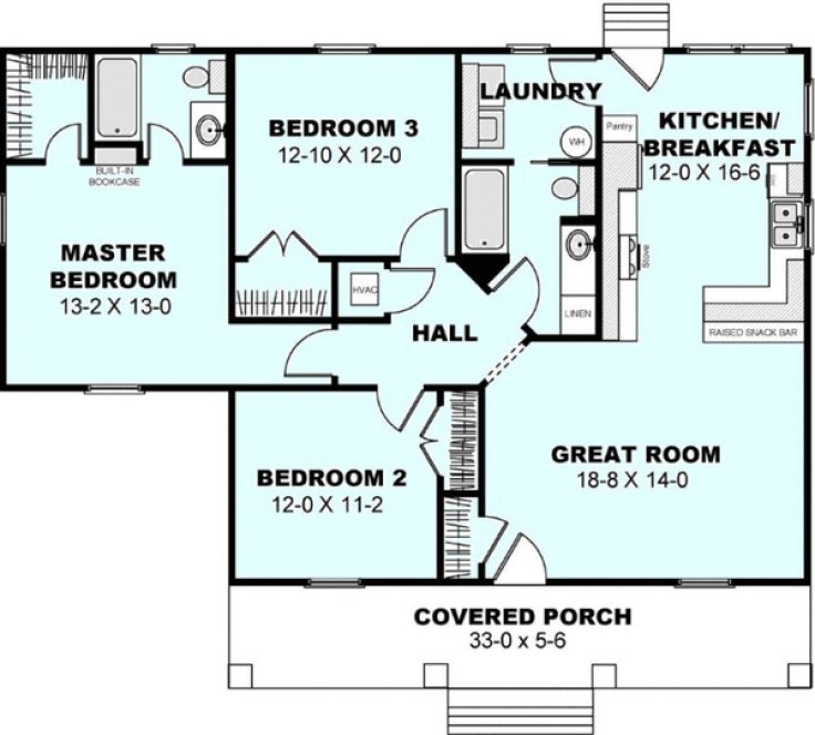 Main Floor Plan for House Plan #430621