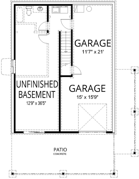 Basement Plan for House Plan #805571