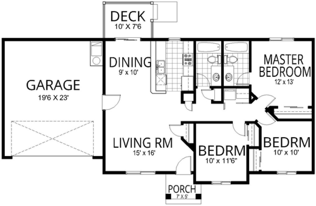 Main Floor Plan for House Plan #806511