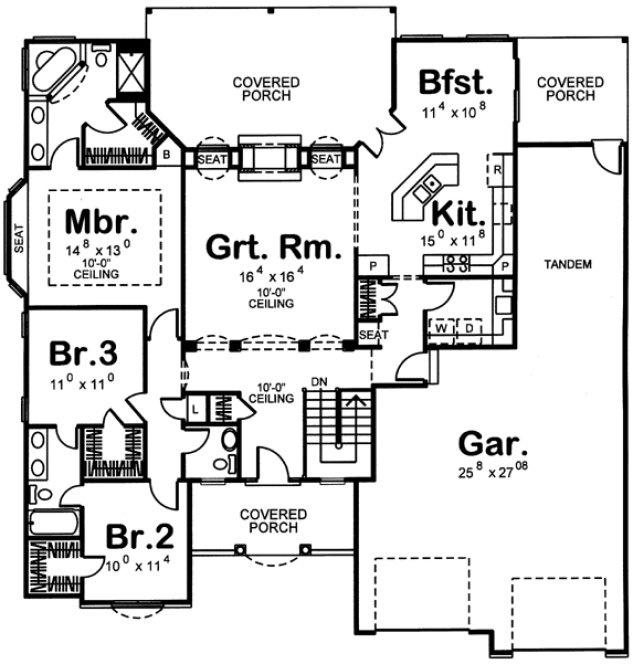 Main Floor Plan for House Plan #700081