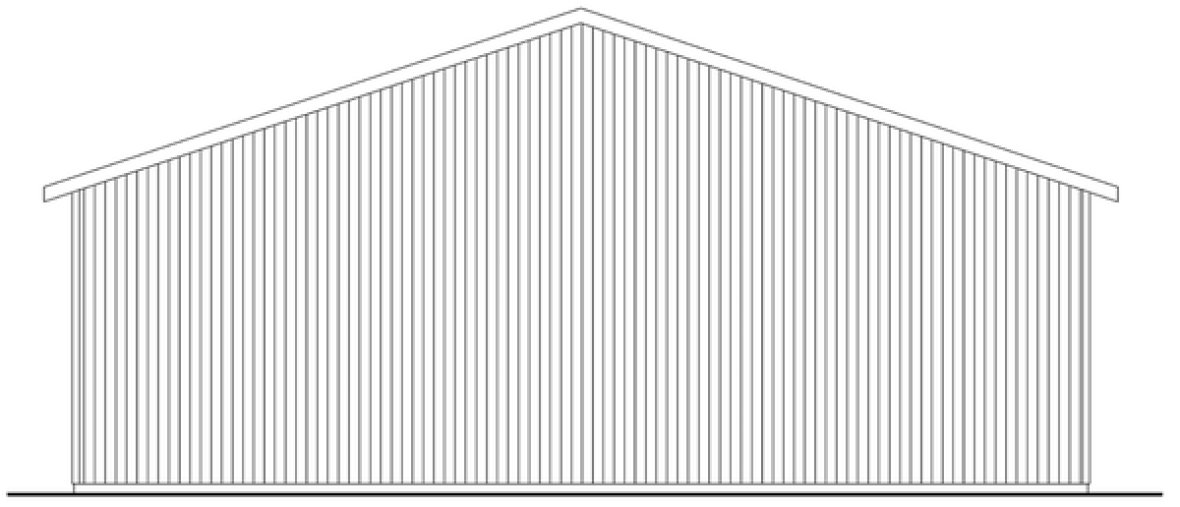 Right Elevation for House Plan #344032