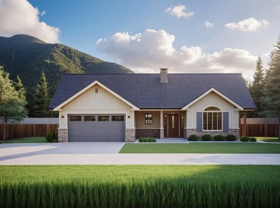 Full Rendering for House Plan #800811