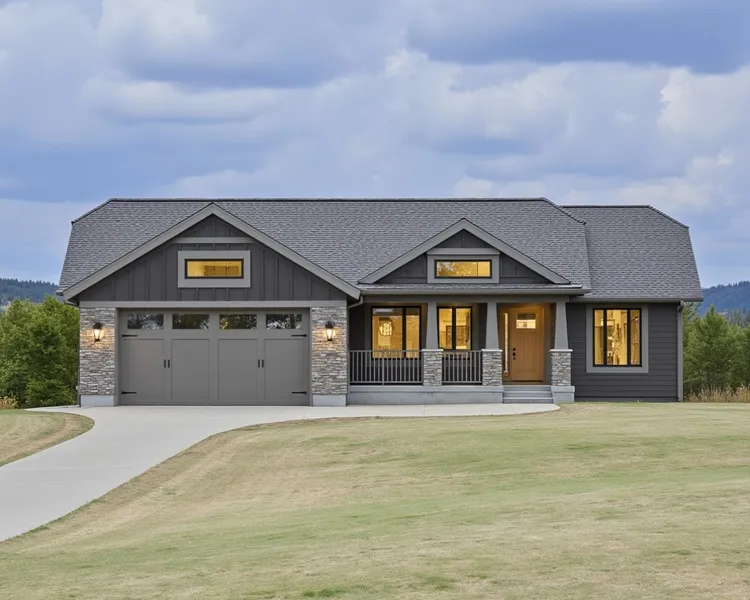 Full Rendering for House Plan #802911