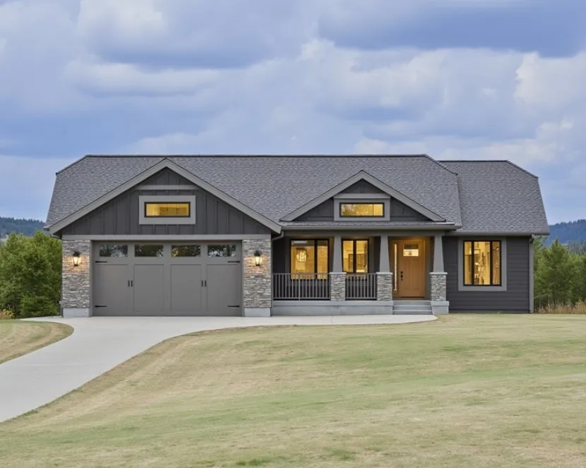 Full Rendering for House Plan #802911