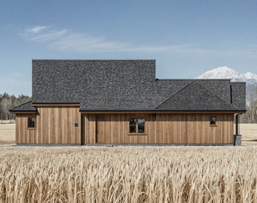 Left Elevation for House Plan #808371