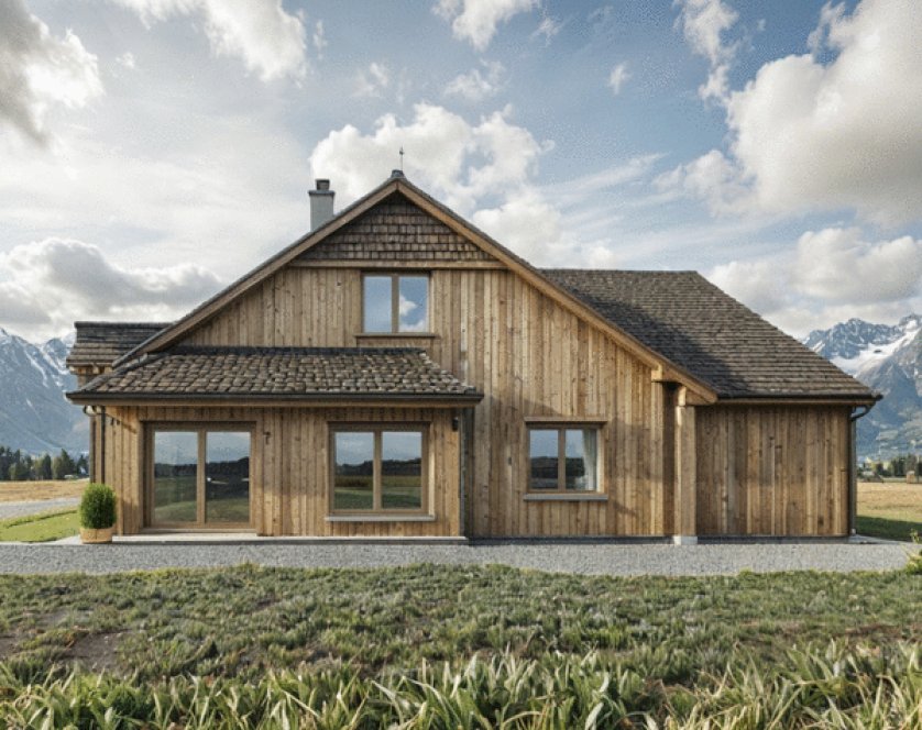 Rear Elevation for House Plan #808371