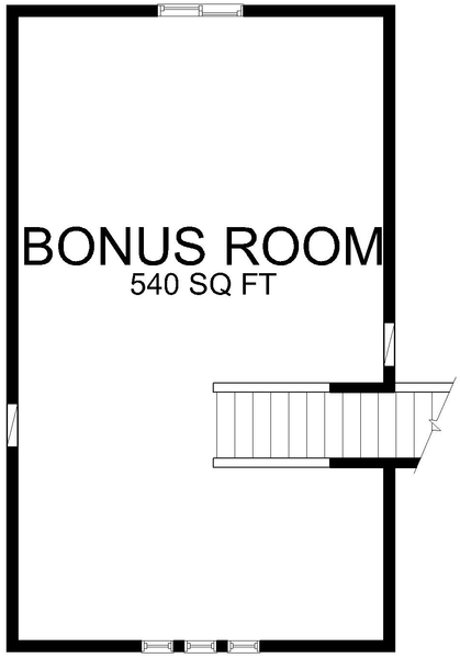 Attic Plan for House Plan #808371