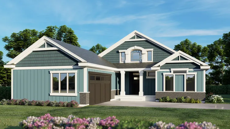 Full Rendering for House Plan #803151