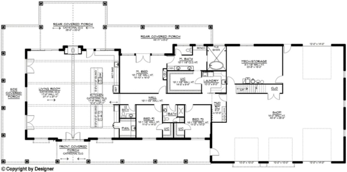 Main Floor Plan for House Plan #756223