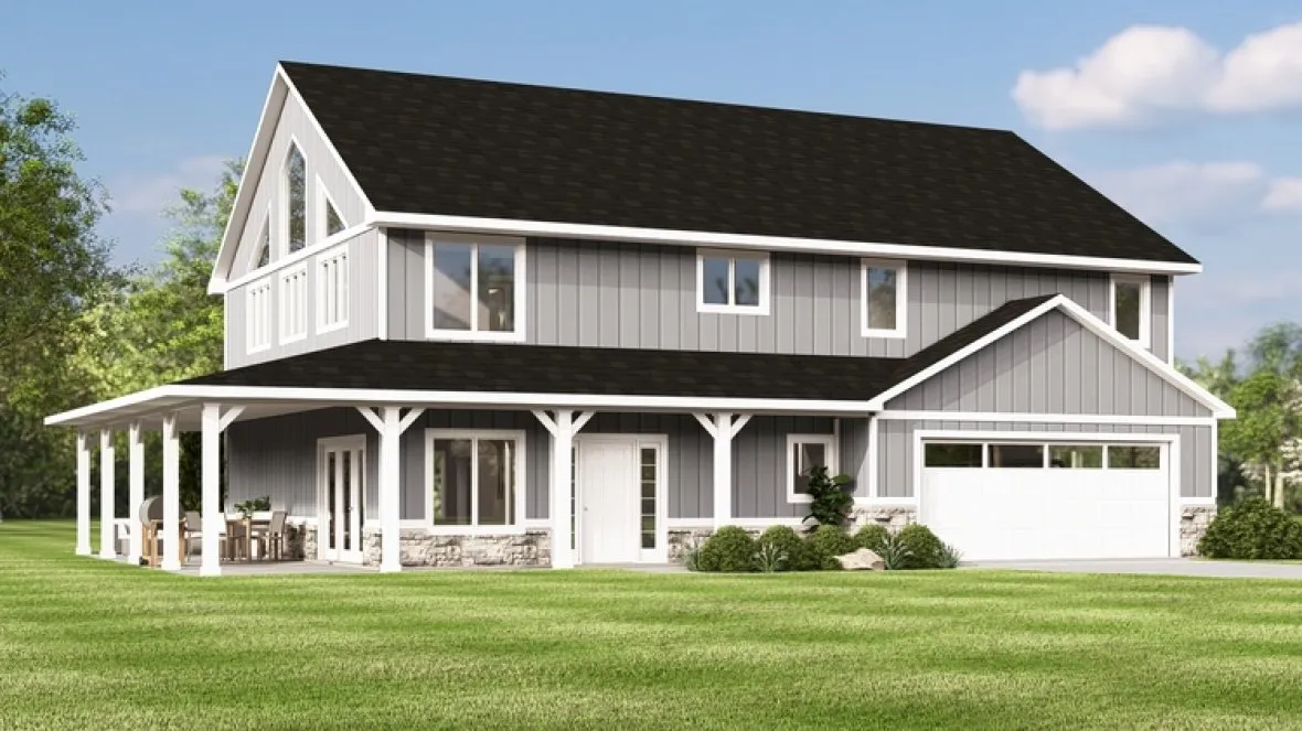 Full Rendering for House Plan #752423