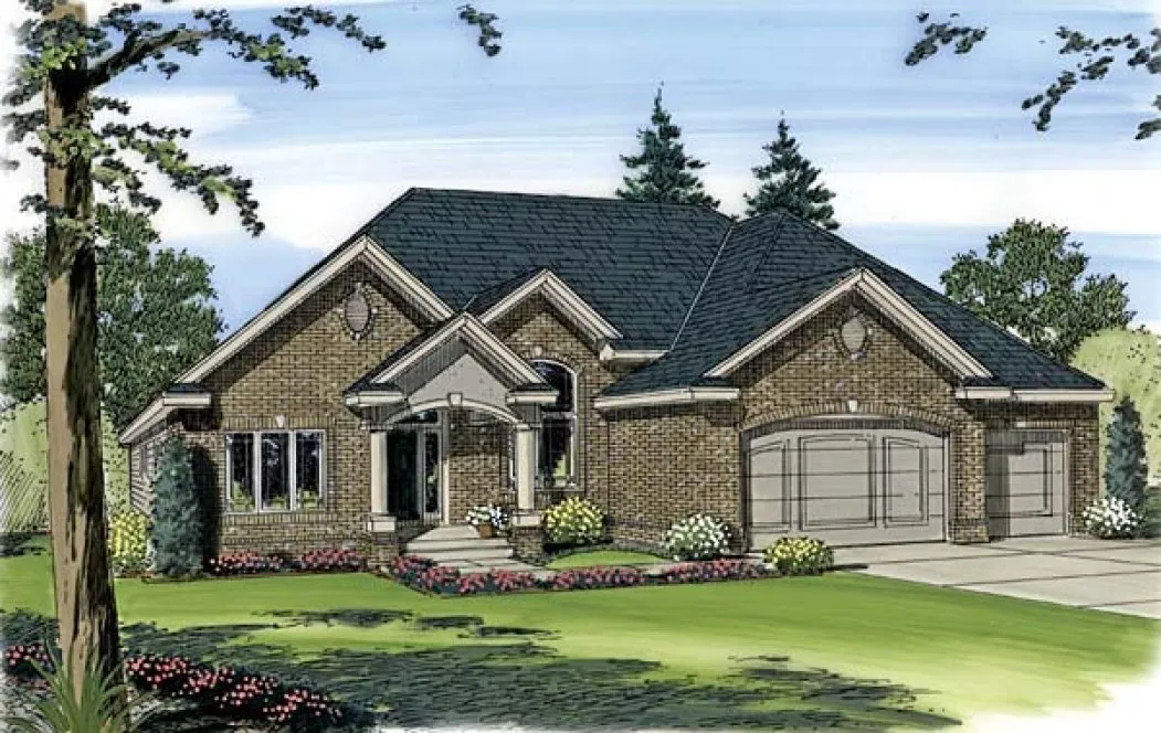 Full Rendering for House Plan #700581