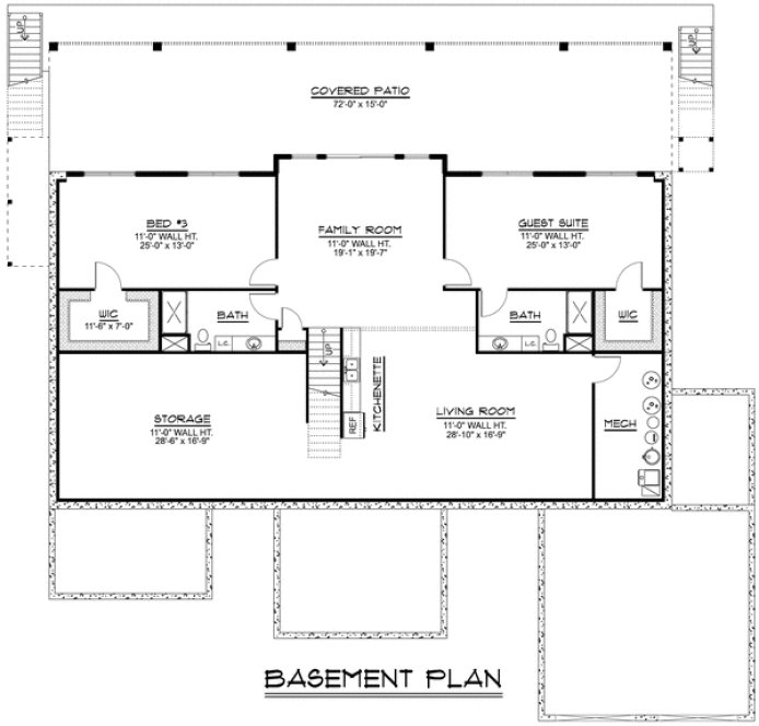 Basement Plan for House Plan #759992