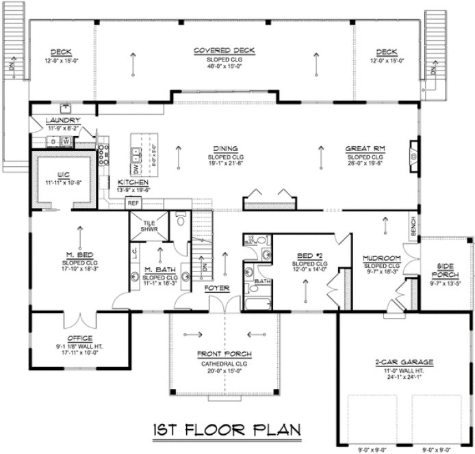 Main Floor Plan for House Plan #759992