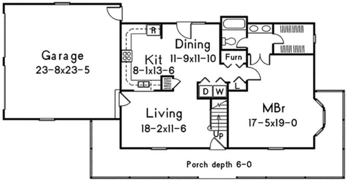 Main Floor Plan for House Plan #635781