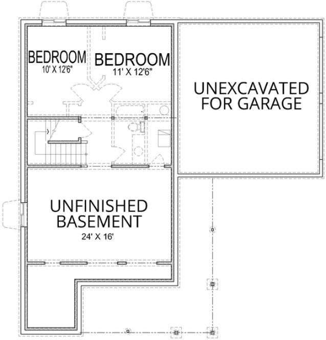 Basement Plan for House Plan #807661