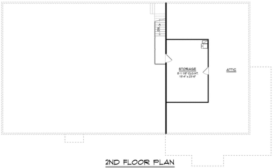 Attic Plan for House Plan #758851