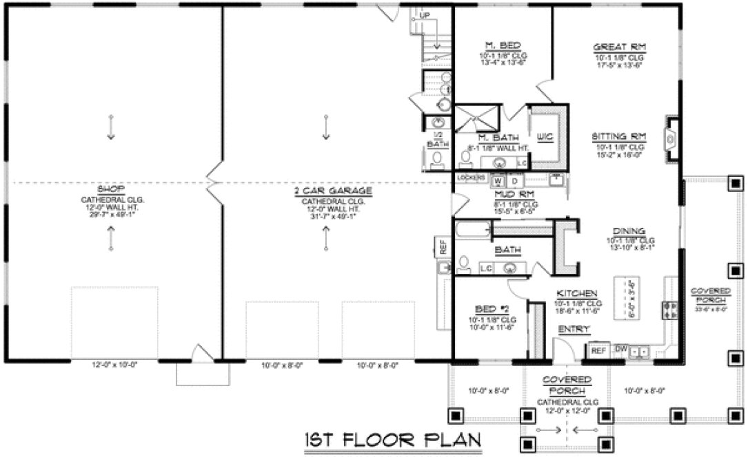 Main Floor Plan for House Plan #758851