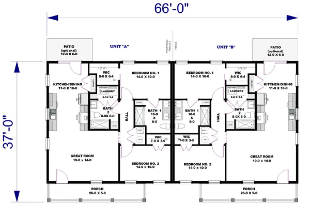 Main Floor Plan for House Plan #432112
