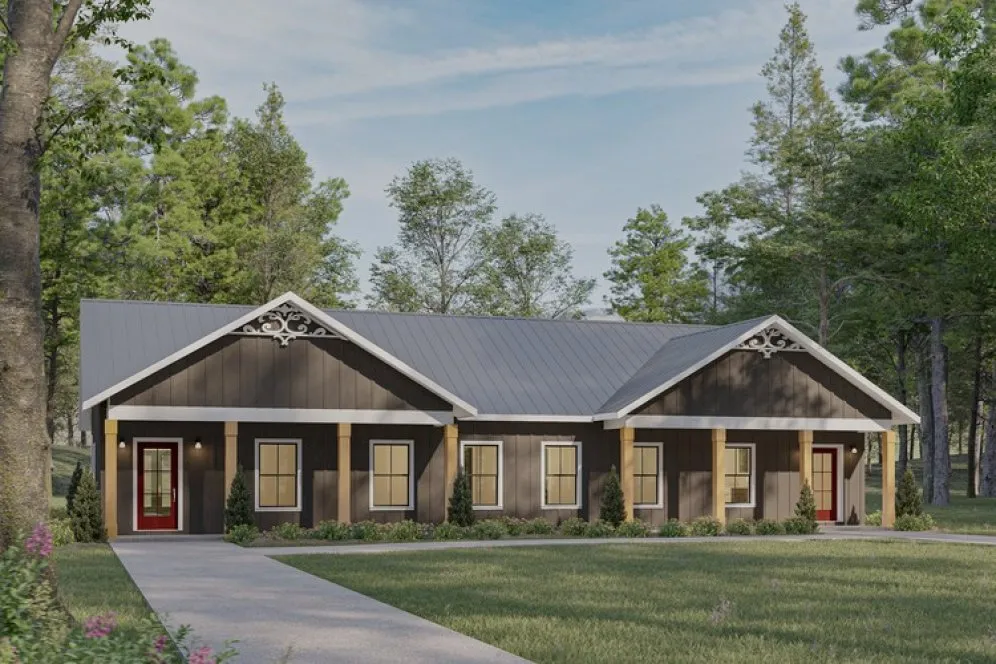 Full Rendering for House Plan #432112