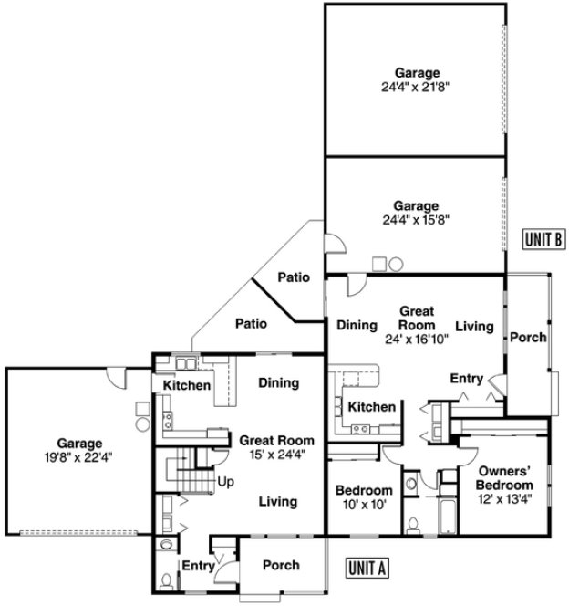 Main Floor Plan for House Plan #341432