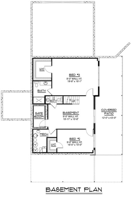 Basement Plan for House Plan #753421