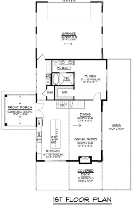 Main Floor Plan for House Plan #753421