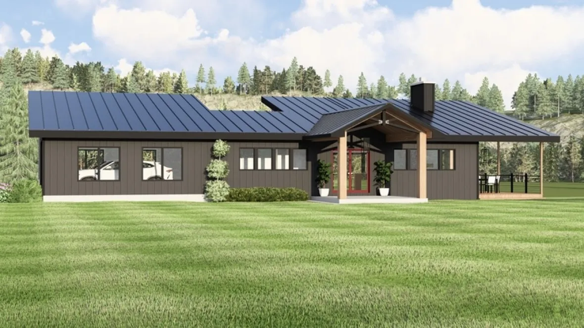 Full Rendering for House Plan #753421