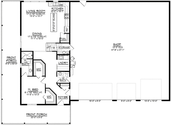 Main Floor Plan for House Plan #750281